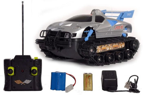 Amphibious Landshark RC Tank Toy Works On Land, Water, Ice, And Snow