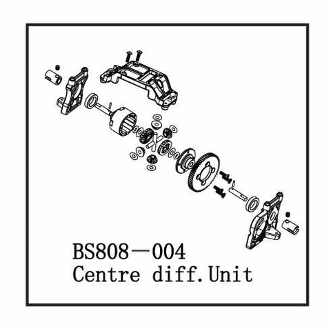 BS808-004 CENTER DIFF UNIT