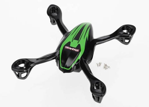 Canopy, upper and lower, QR-1, green/ mounting screws (5)