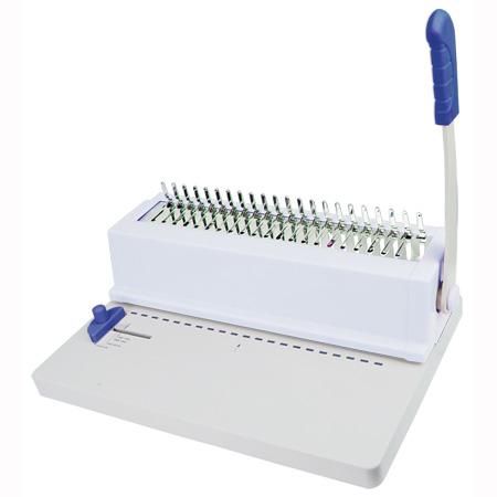 Comb Hole Puncher Paper Binder Binding Machine Blue