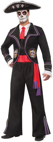 Men's Day of Dead Mariachi Macabre Costume