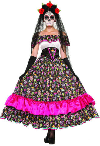 Women's Day of Dead Spanish Costume