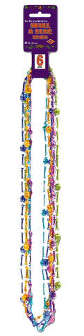 Day Of The Dead Skull Bone Beads Costume