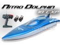 Dolphin Nitro RC Fiberglass Racing Boat w/ Hitec Aggressor Remote HS-311 Servo