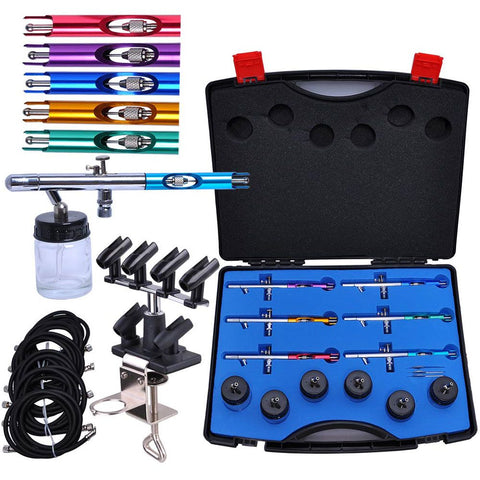 Dual Action Airbrush Airbrushes Station 6 Holder Kit