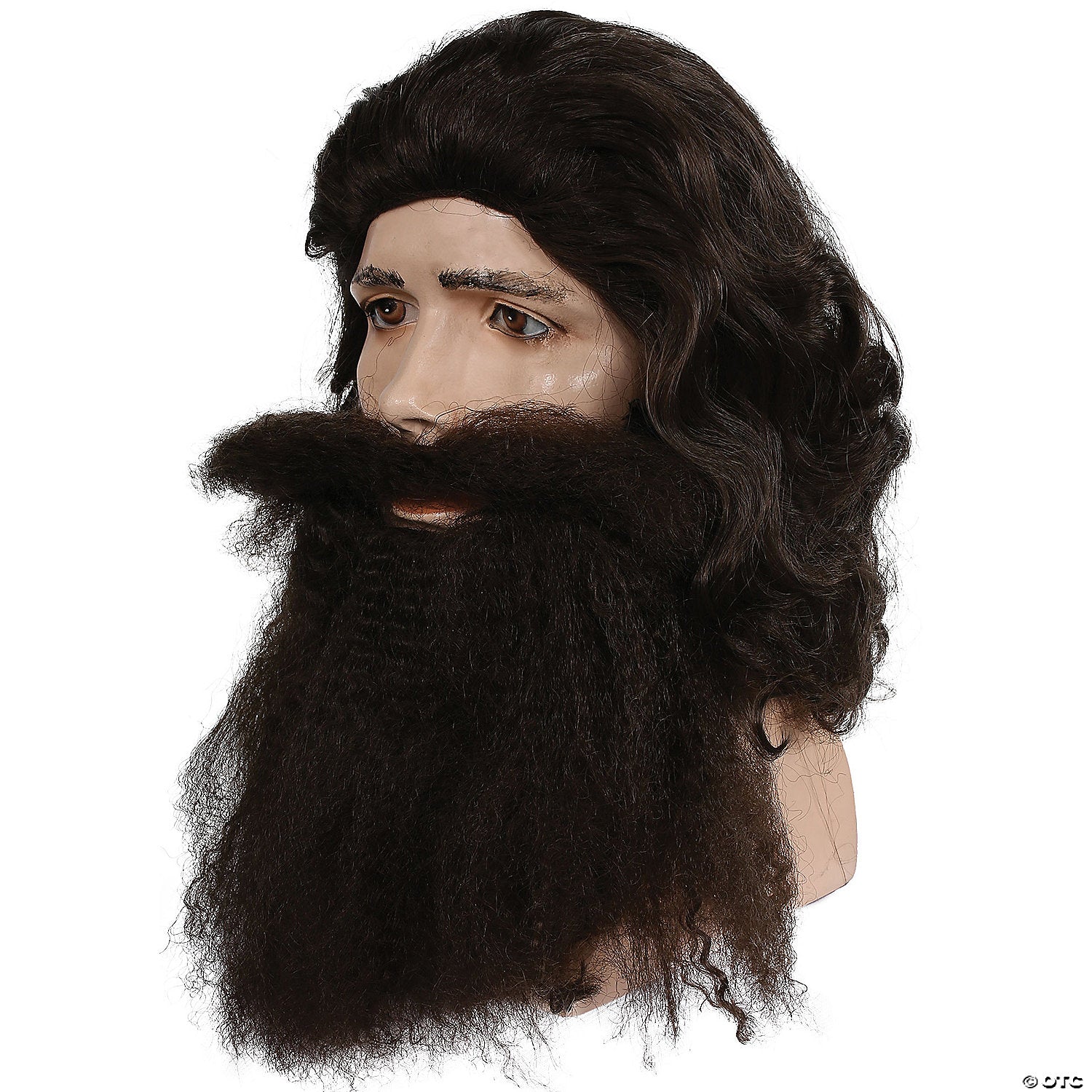 coal miner wig and beard set brown~lw220bn-a02
