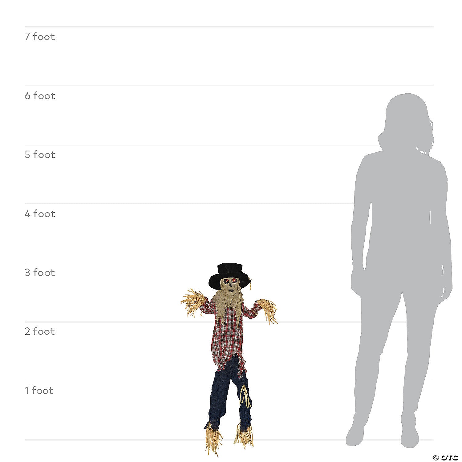 36  hanging animated kicking scarecrow decoration~ss63677-a06