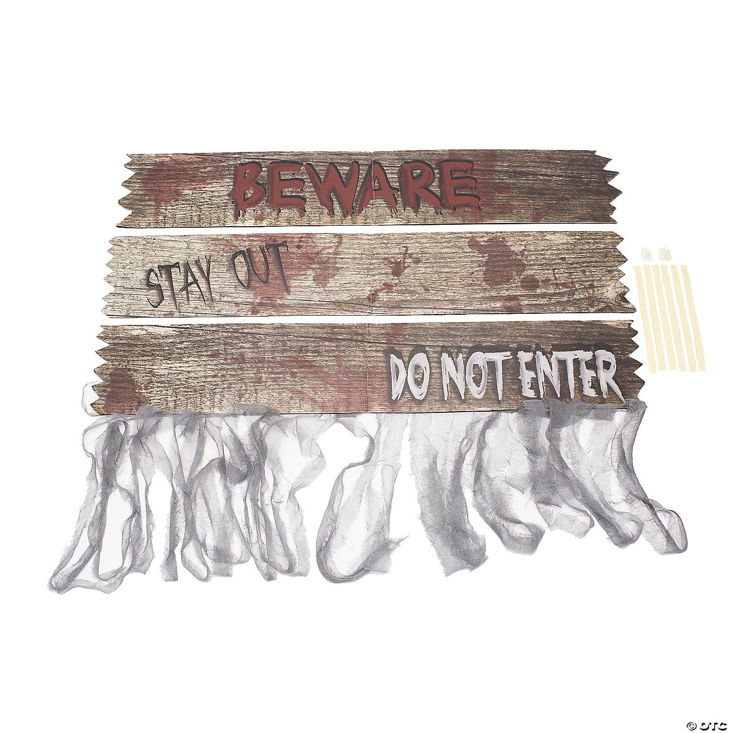 haunted house doorway board signs~fw91411