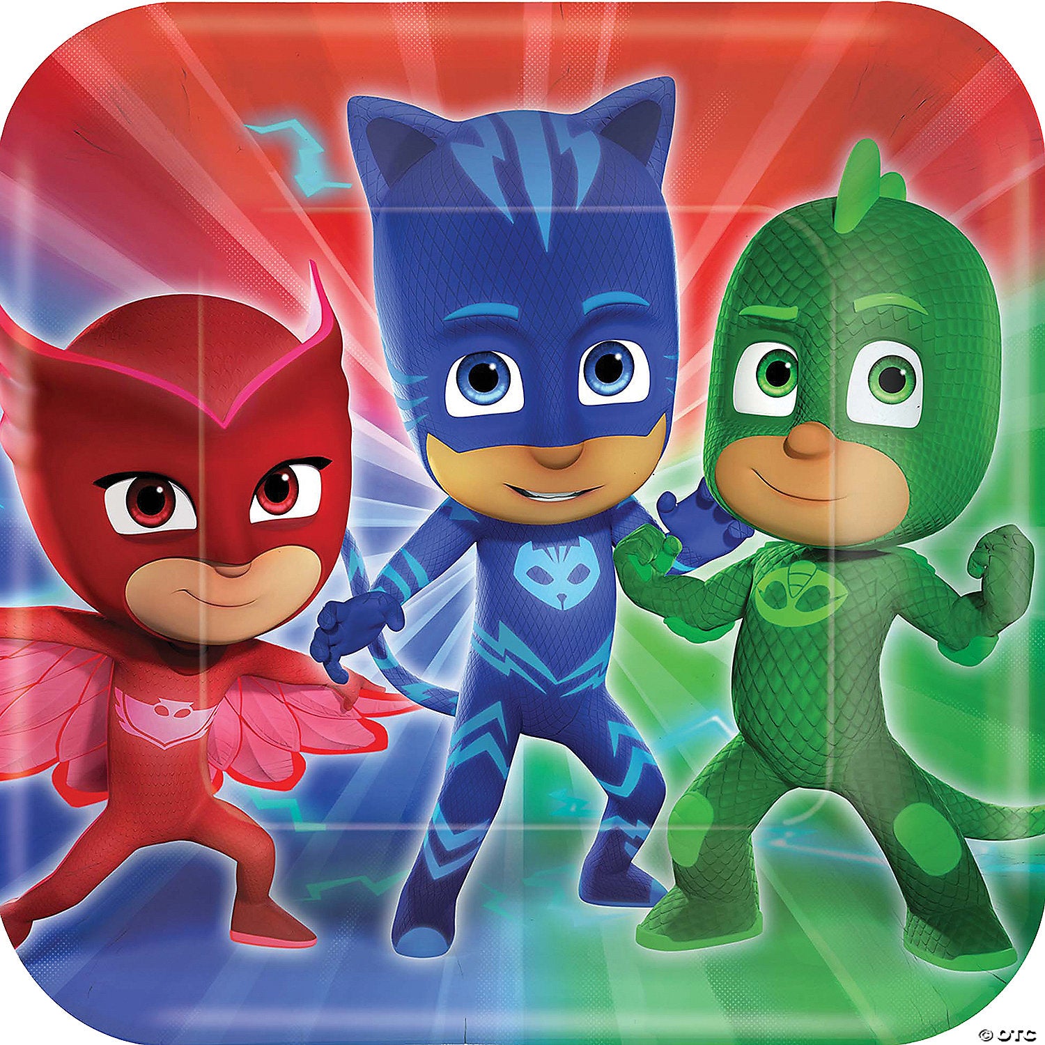 9  pj masks square dinner plates~am551741