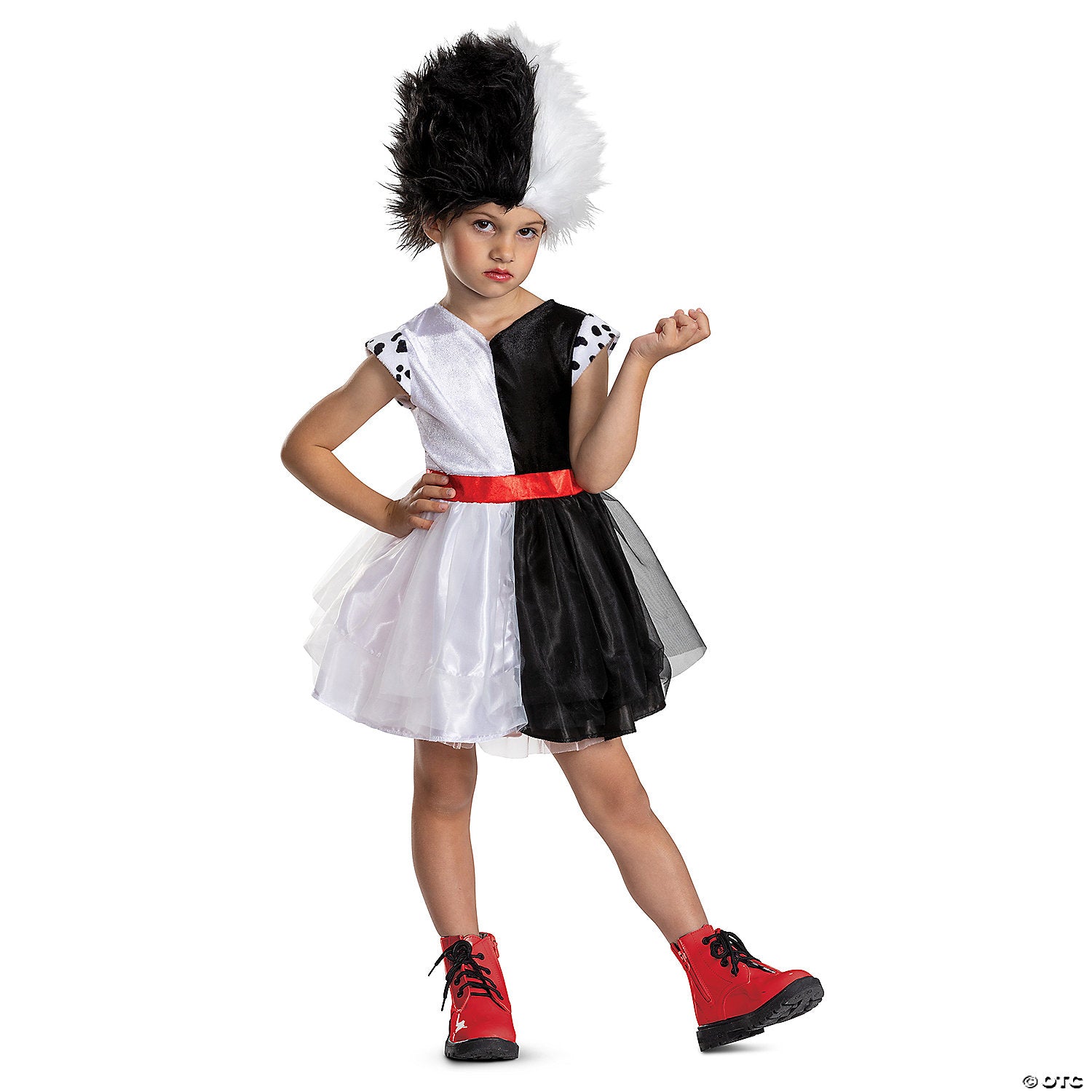 girl s toddler classic disney s 101 dalmatians cruella costume   medium 3t 4t~dg166679m