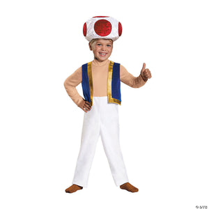 toddler deluxe super mario bros & 8482  toad costume   3t 4t~dg85138m