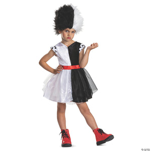 girl s baby classic disney s 101 dalmatians cruella costume   small 12 18 months~dg166679w