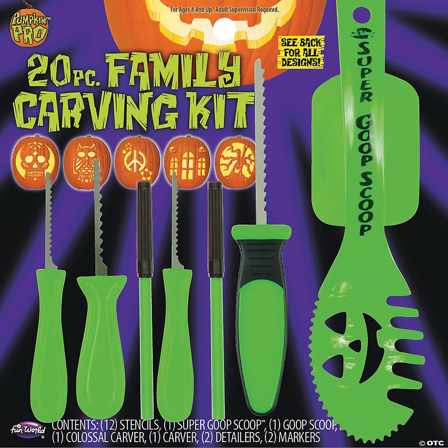 pumpkin carving set~fw94650