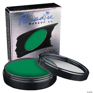 mehron paradise pro aq& 8482  makeup single amazon green~dd800am