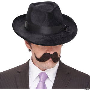 adults brown handle bar mustache~pm531266
