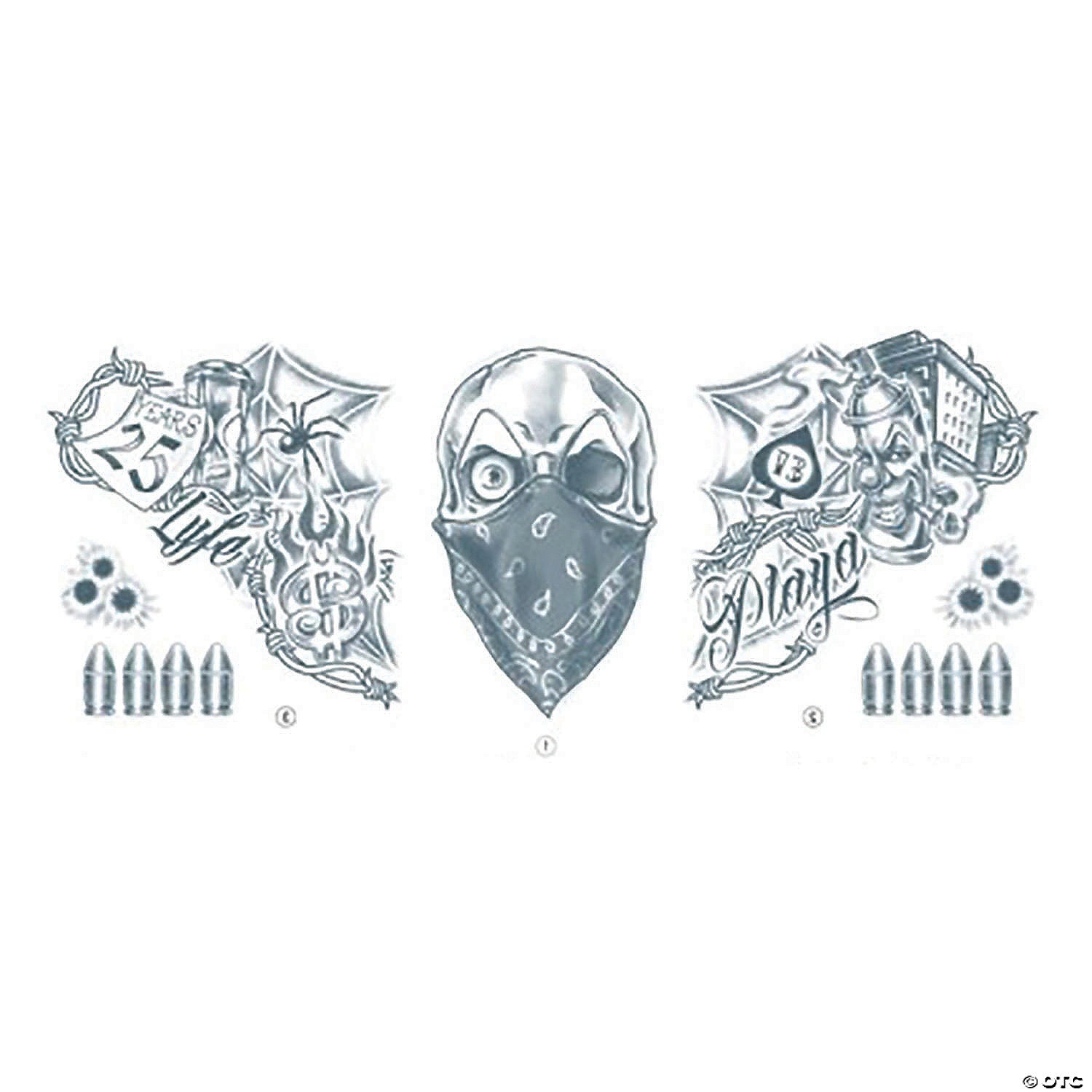 vandal temporary neck tattoo~dfnt004