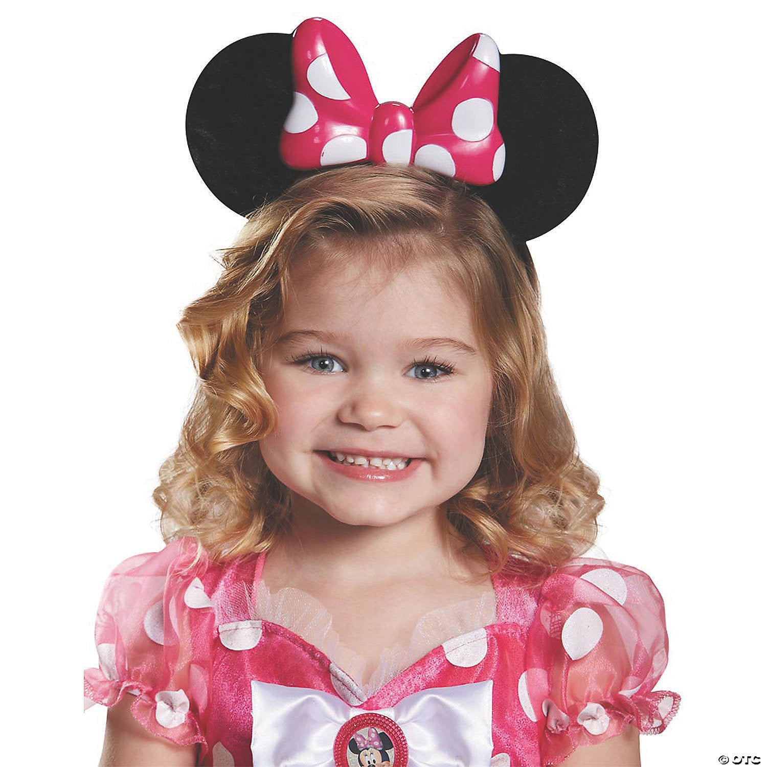 girl s pink minnie mouse lite up ears~dg85584-a01