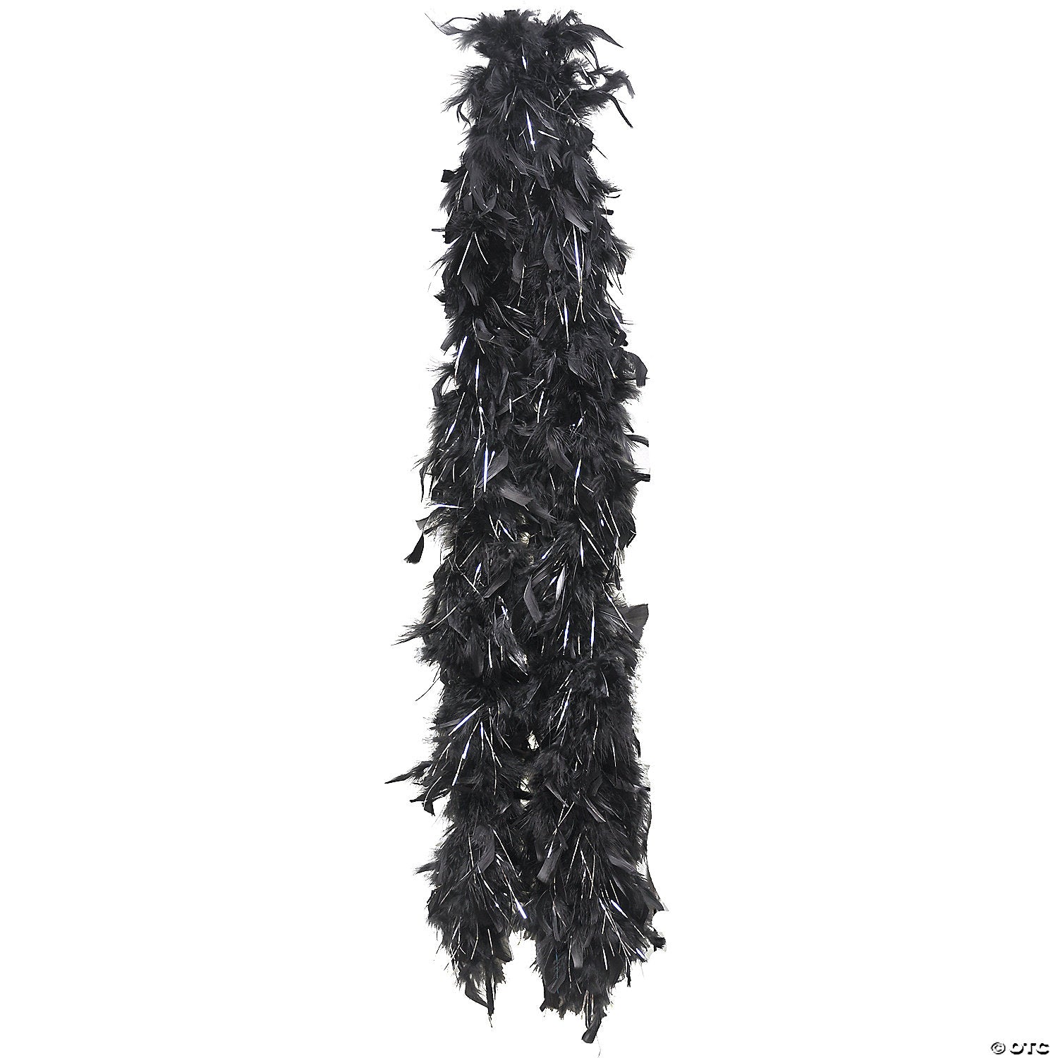 chandelle boa with silver lurex~bb66bk
