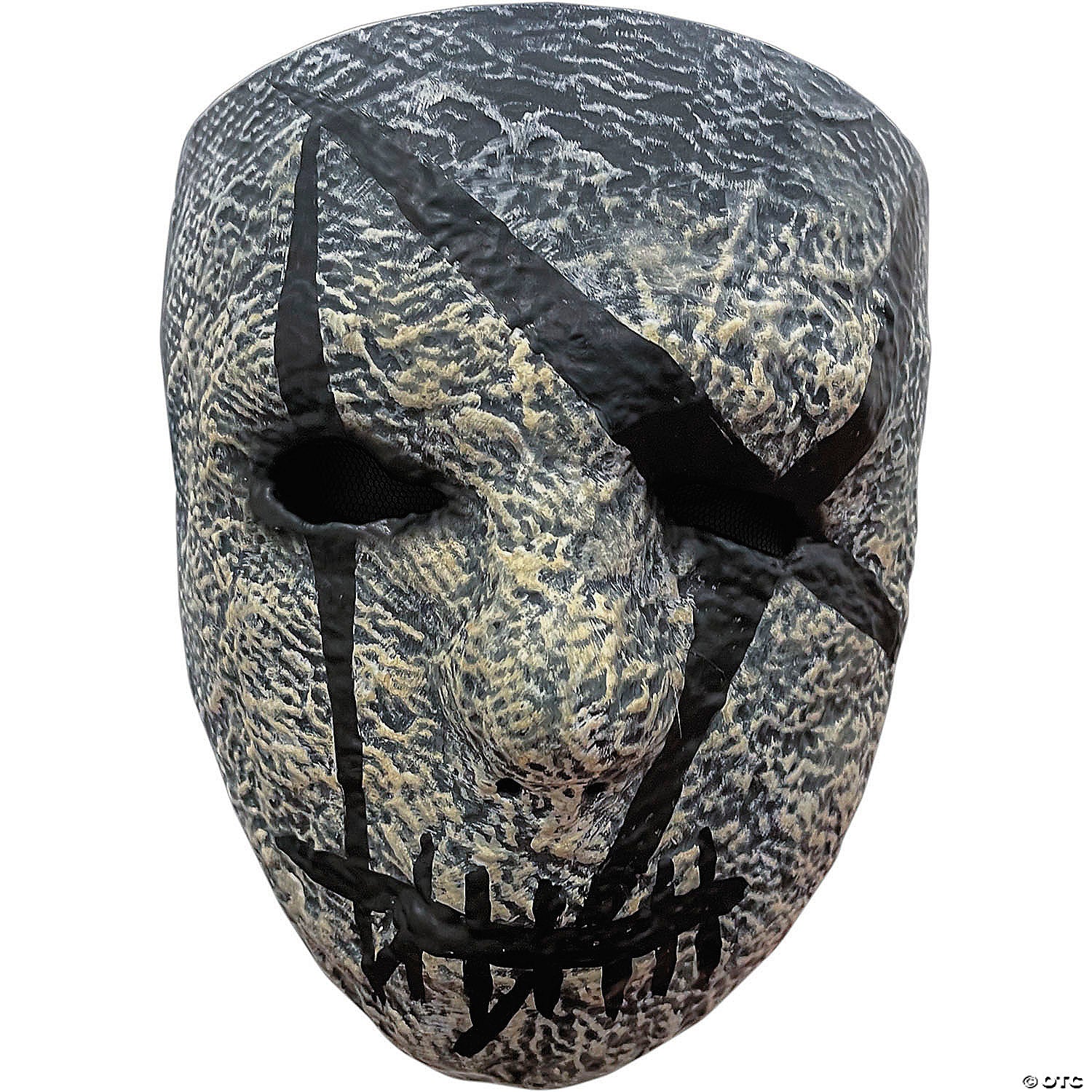 adults silence& 8482  gray injection molded plastic face mask   one size~mattin100