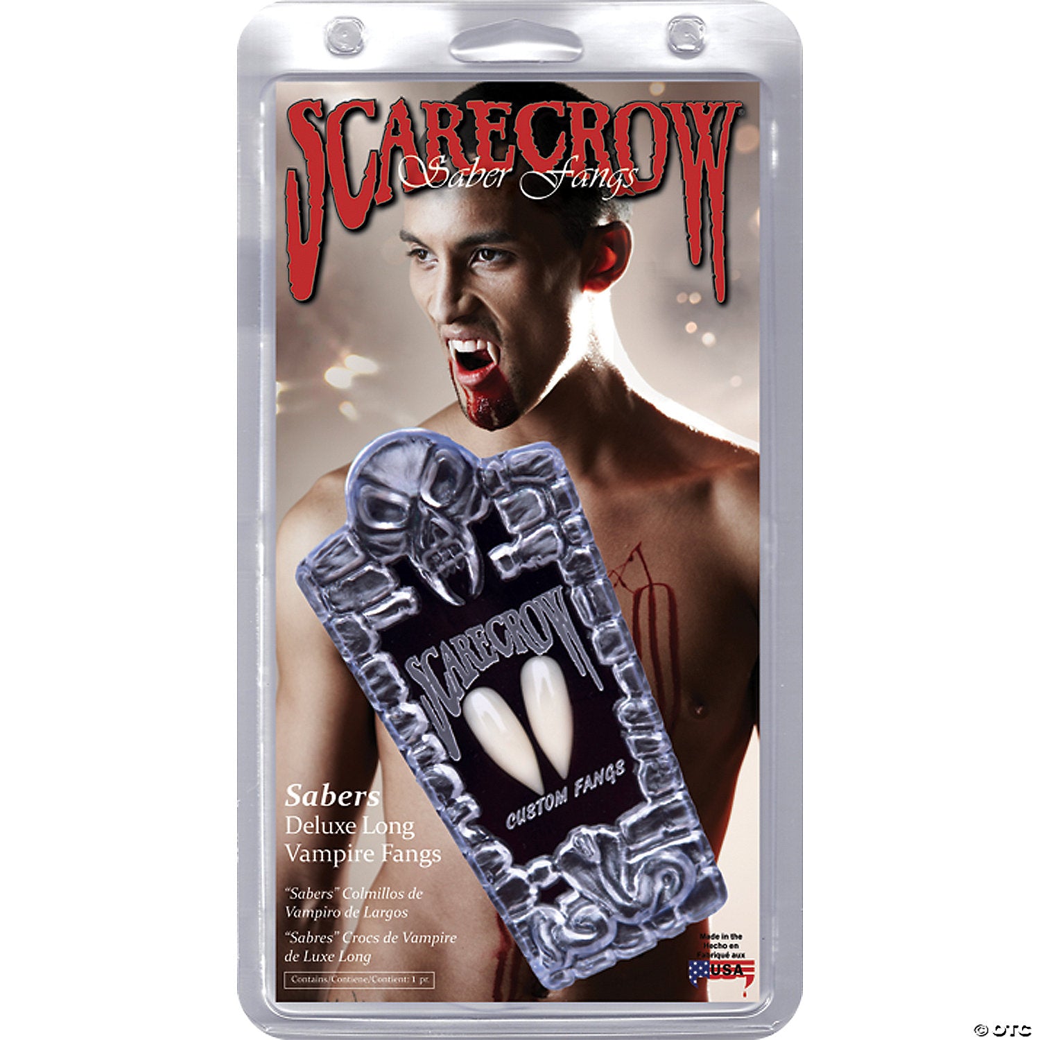 scarecrow saber dluxe long vampire fangs~scsf150