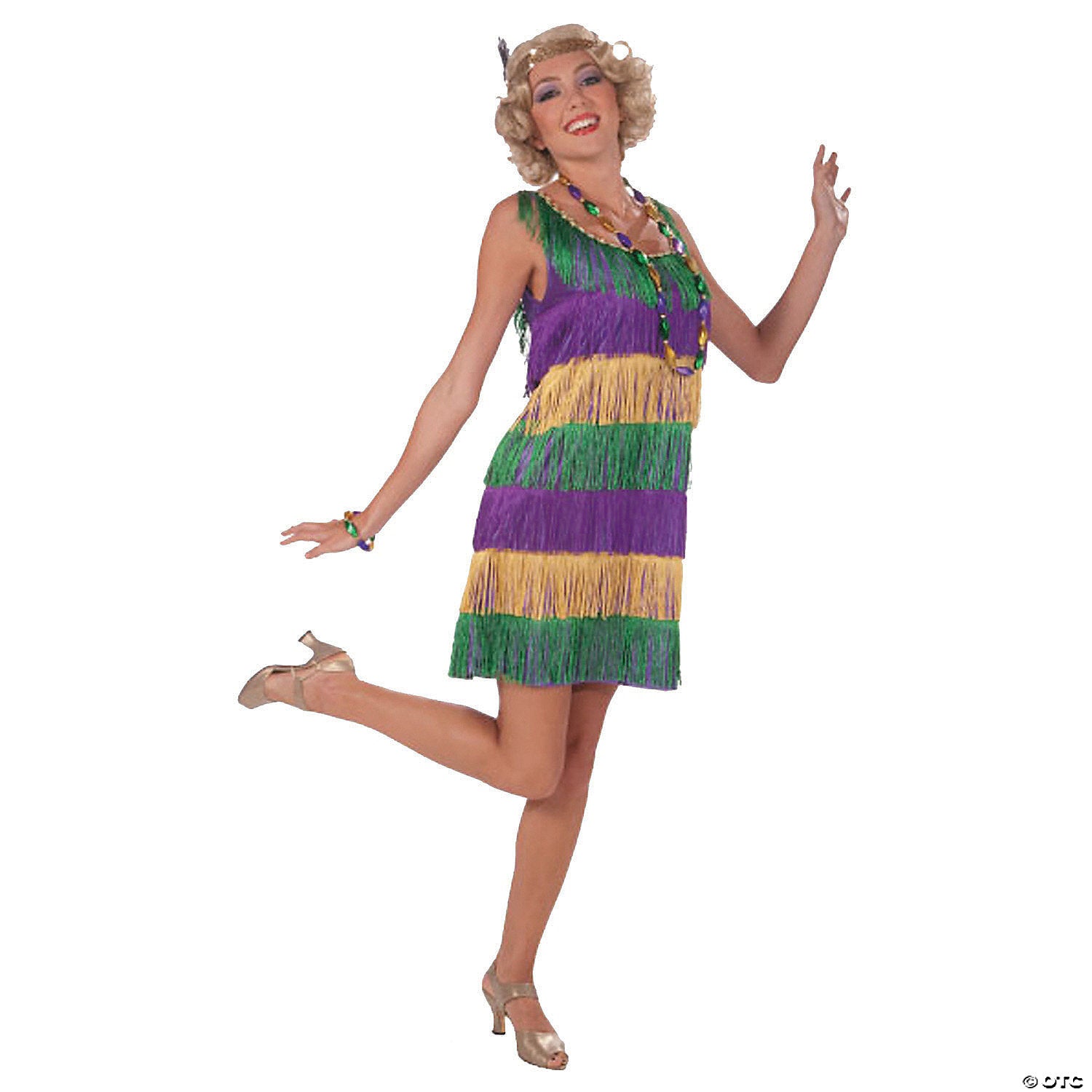 women s mardi gras flapper costume   standard~fm67988