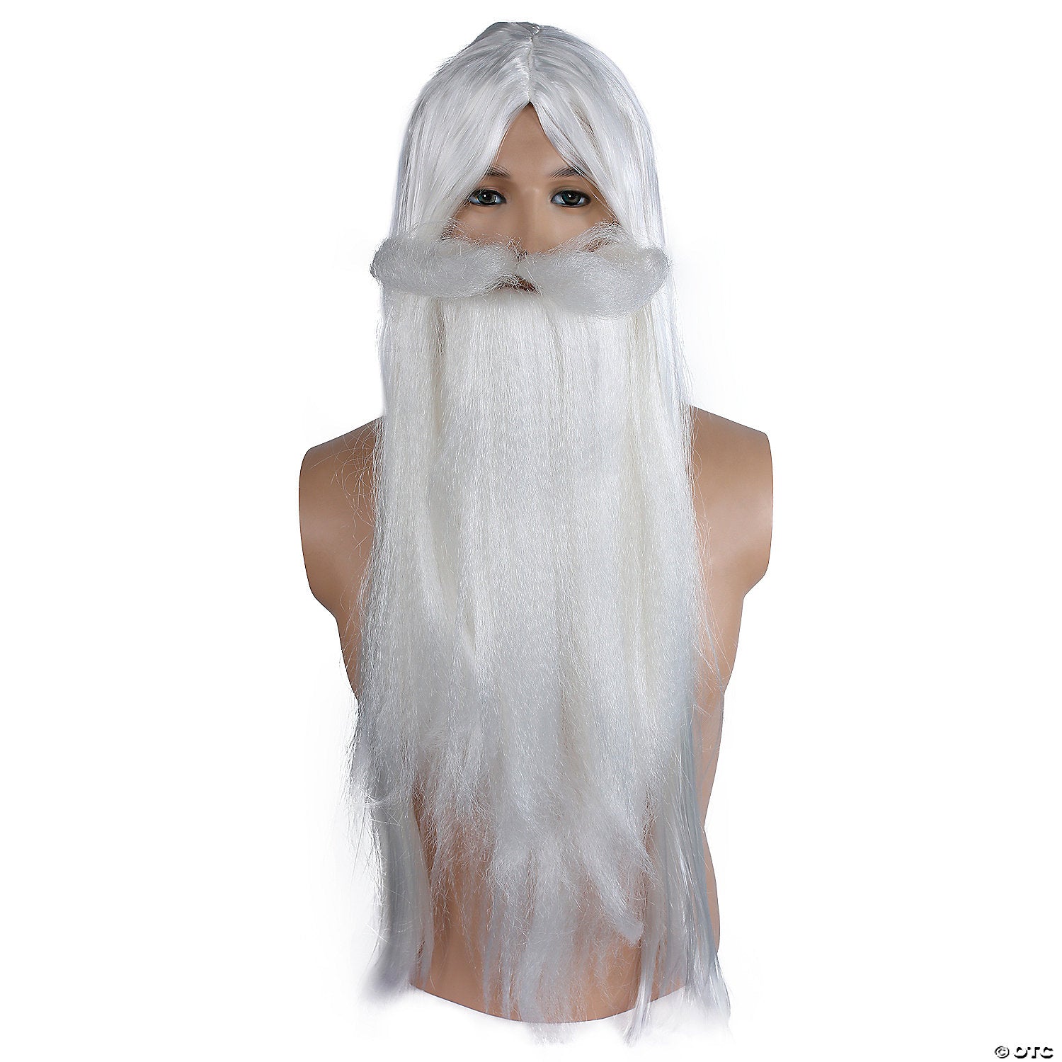 white wizard wig & beard set~lw652wt