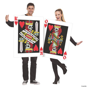 adults king and queen of hearts couples costumes~fw131814