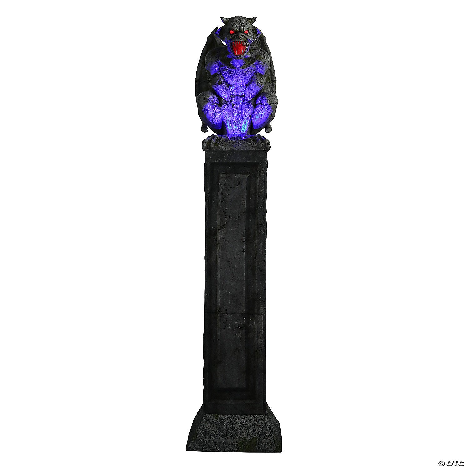 96  oversized gargoyle pillar animated halloween prop~mr5125303-a06