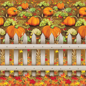 pumpkin patch plastic backdrop~bg90023