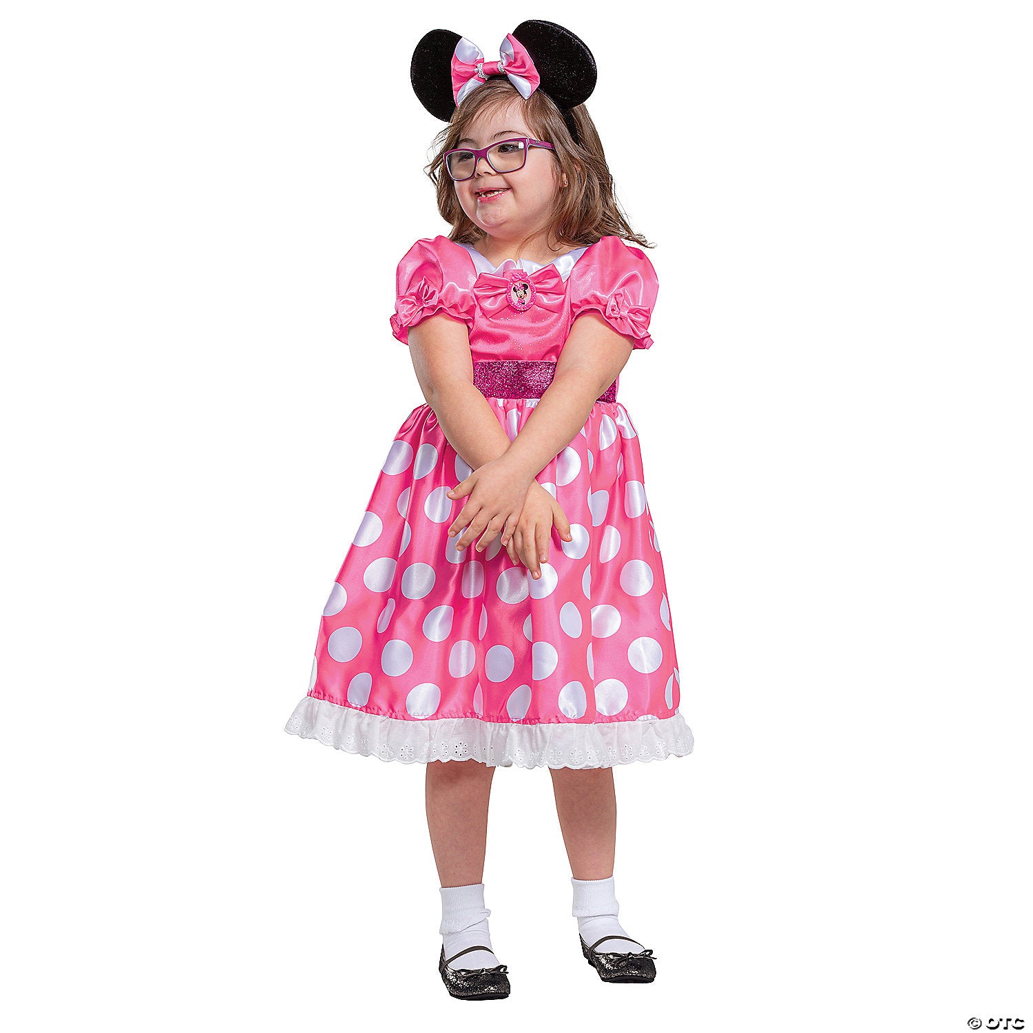 kids pink disney minnie mouse adaptive costume   medium 7 8~dg120679k-a01