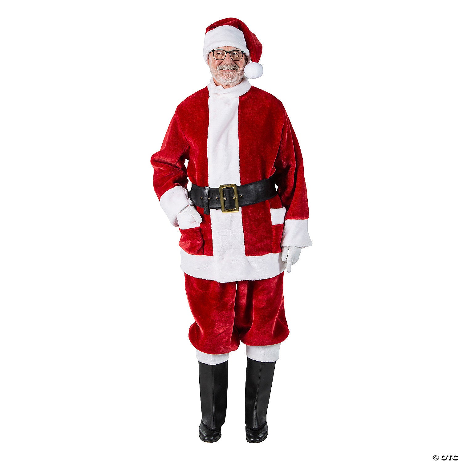 burgundy deluxe santa with outside pockets   xl~ae5696xl-a02