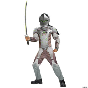 boy s overwatch genji classic muscle costume   10 12~dg19009g-a01