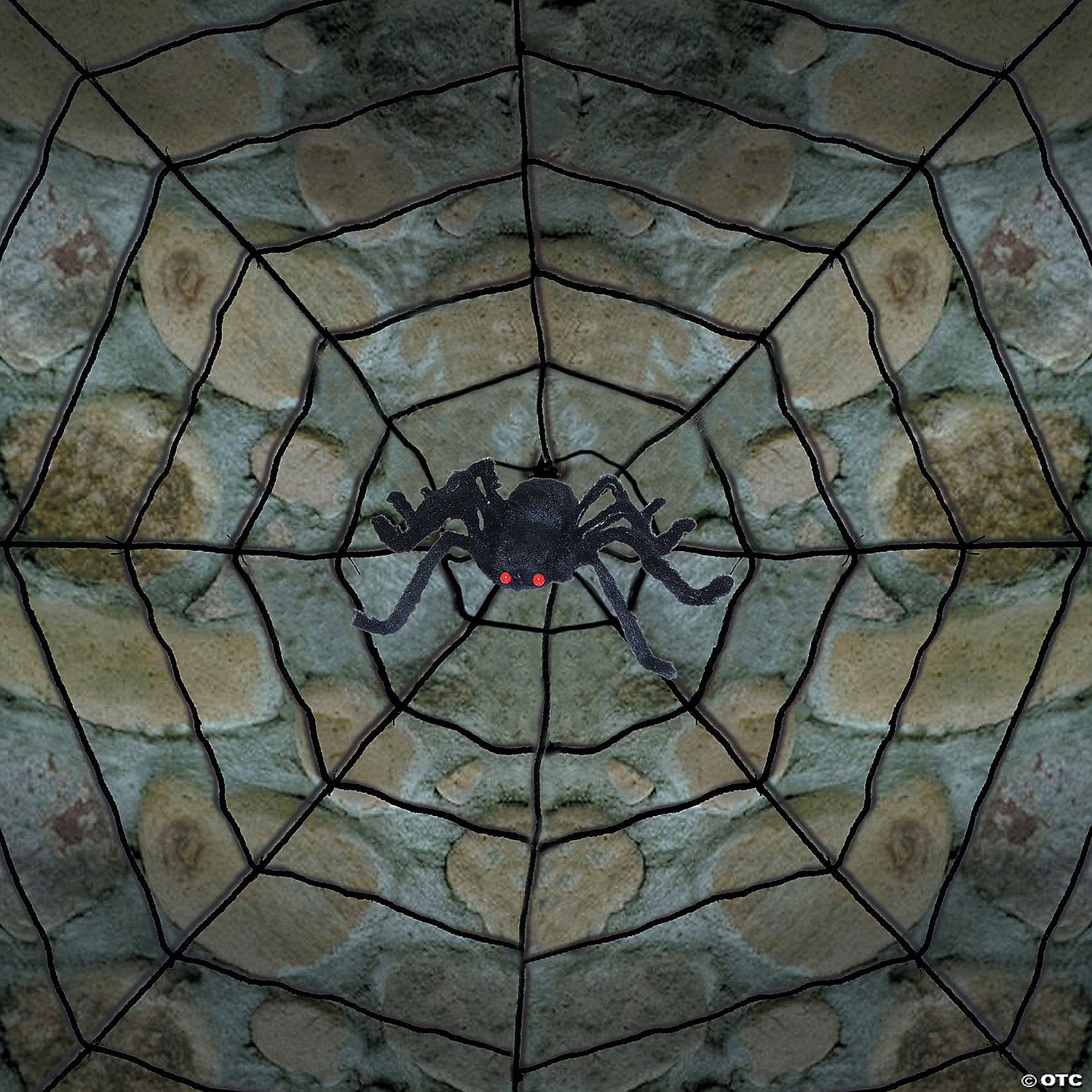 giant spider with web decoration~ss80055