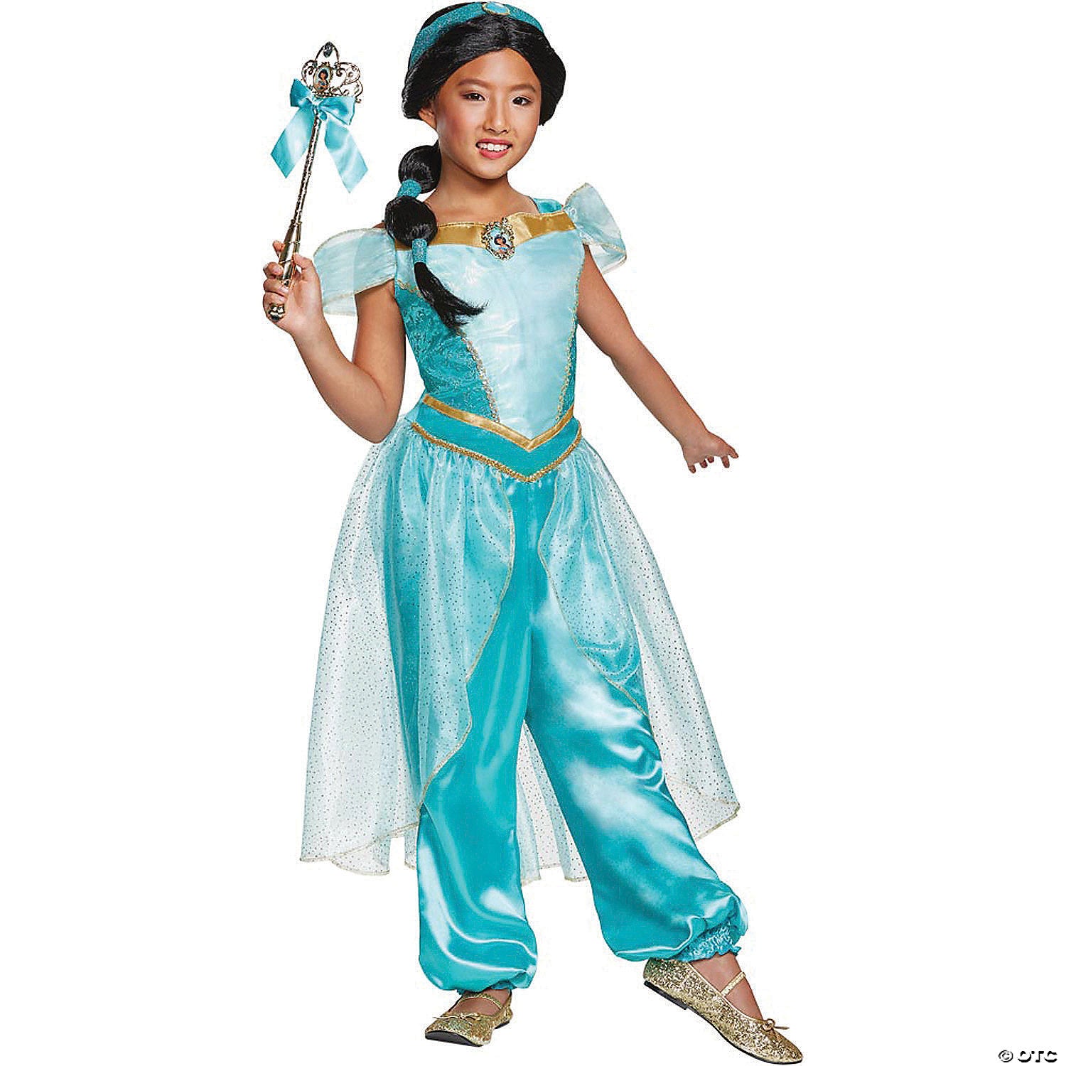 girl s deluxe aladdin& 8482  jasmine costume   extra small~dg67067l