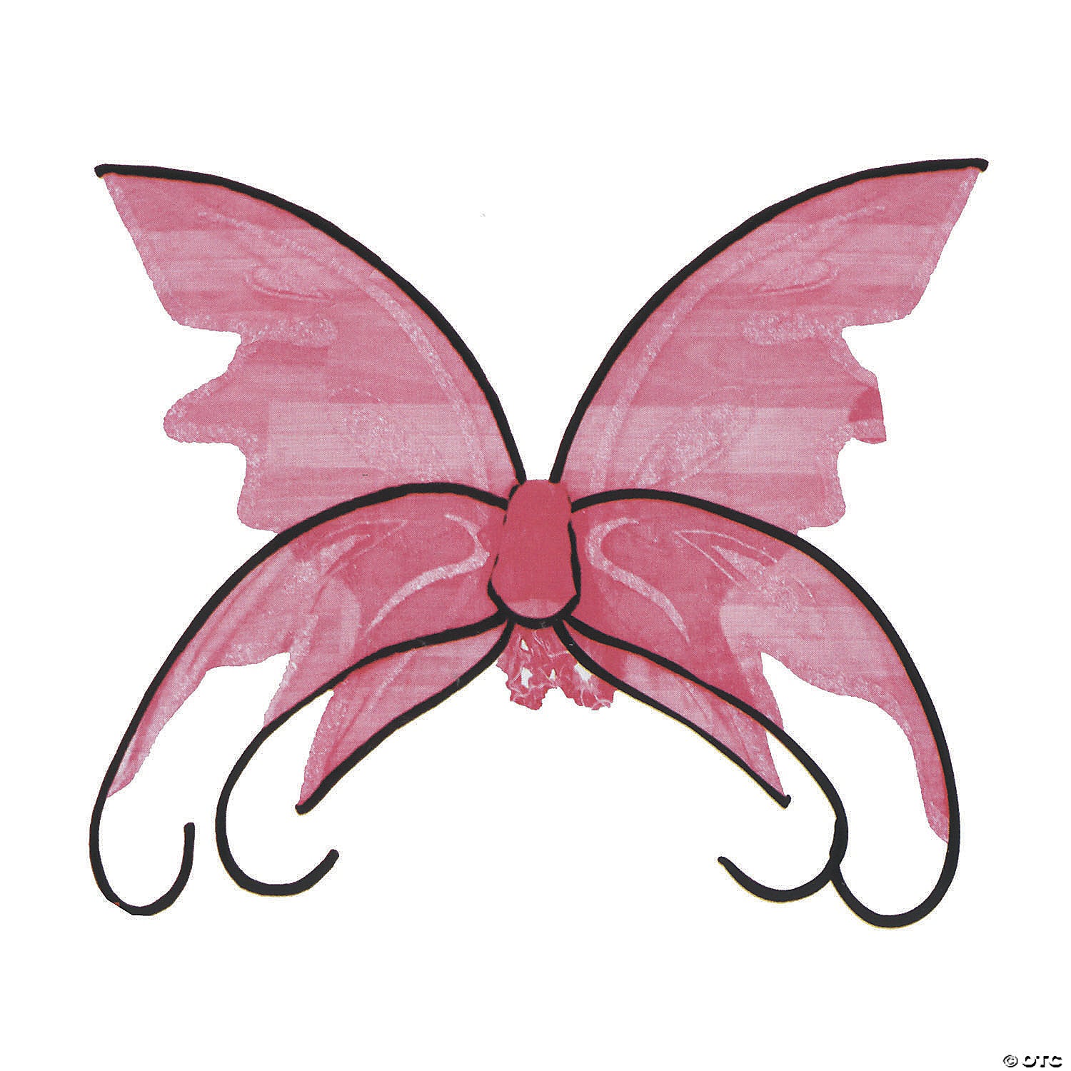 pink butterfly wings with curls~fw90442pk