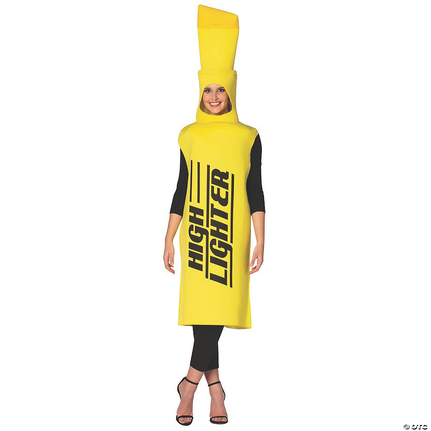 adults highlighter costume   yellow~gc6738y