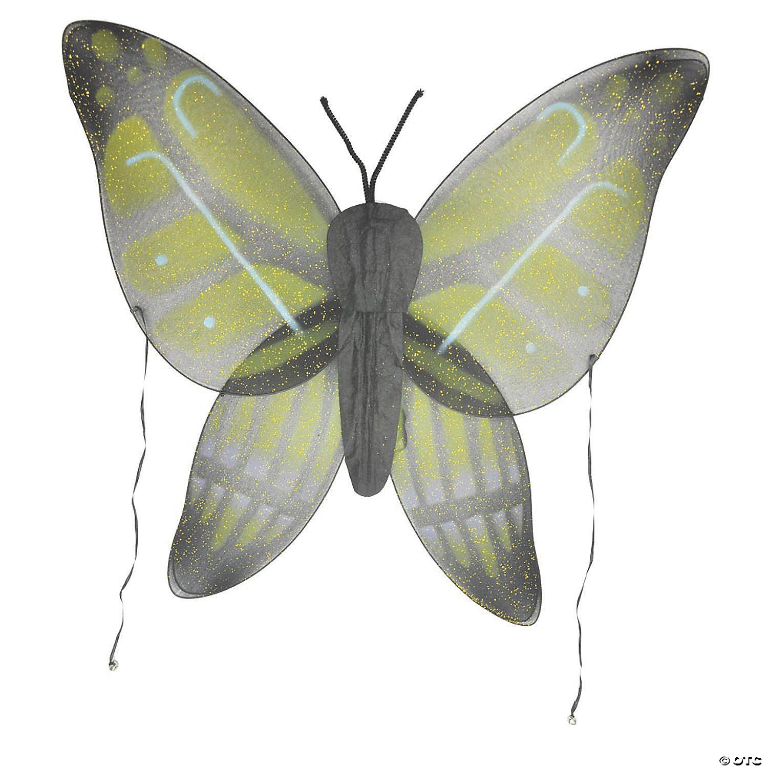 kids yellow & green butterfly wings~fw8111byw
