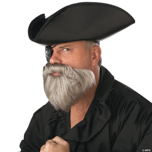 adult s gray captain s beard & mustache~cc70097