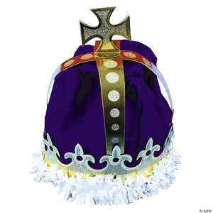 adults blue regal royalty king s paper crown~gb24bu