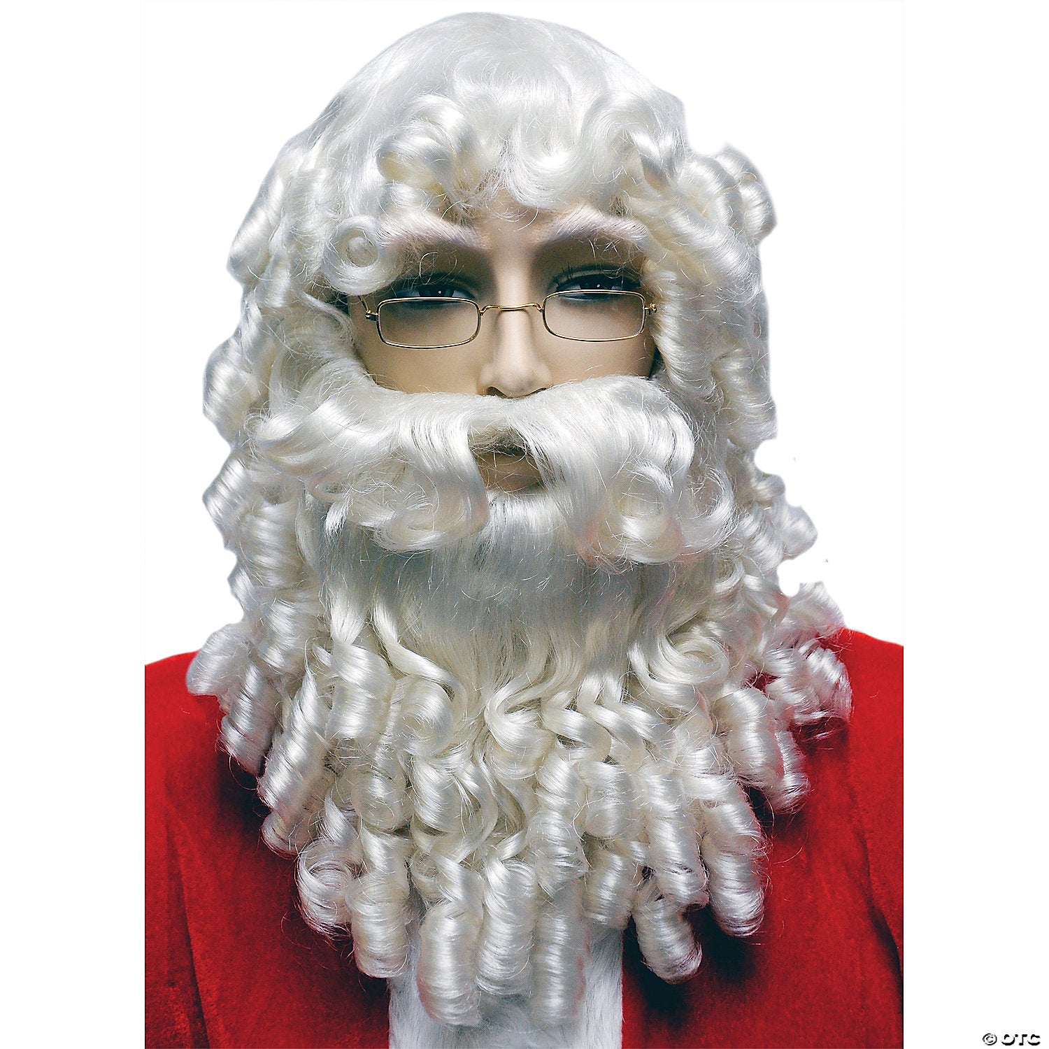 curly santa wig and beard set~lw64wt