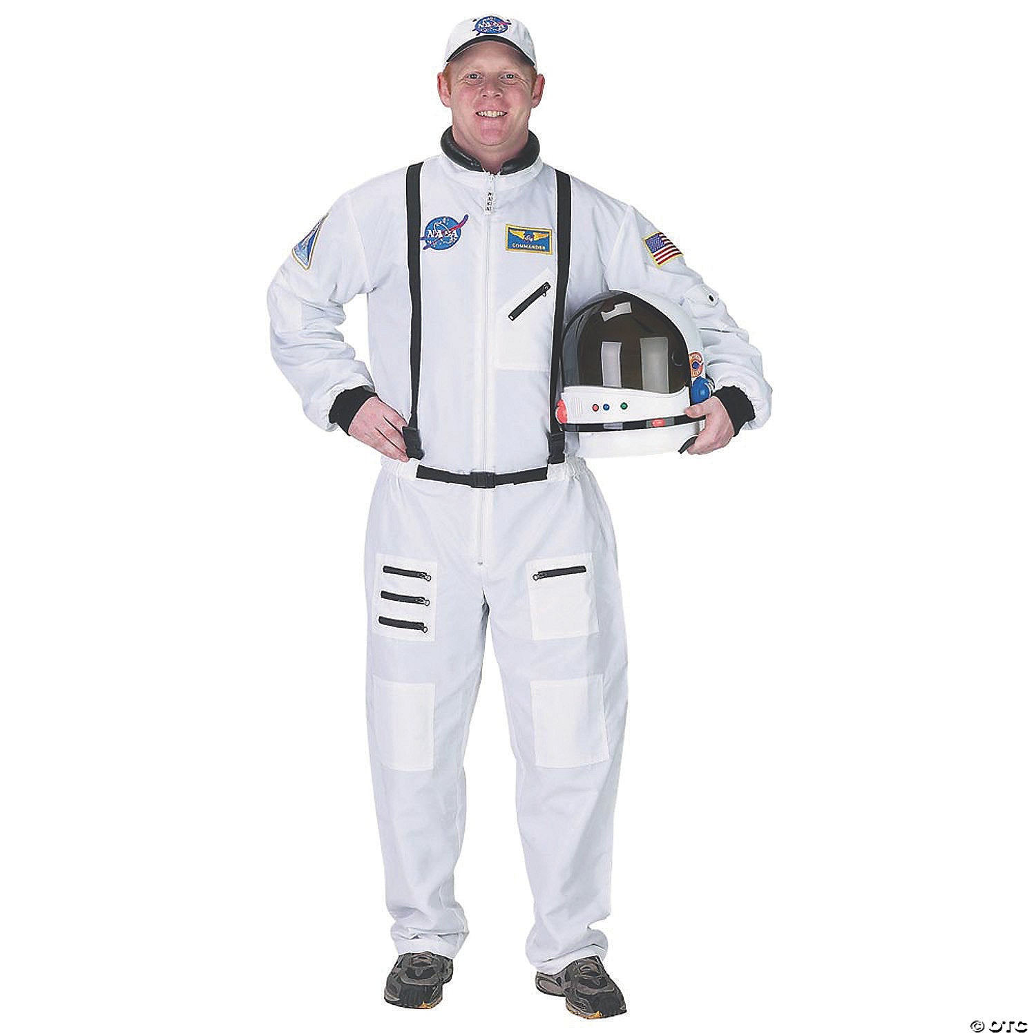 men s white suit astronaut costume   large~ar30