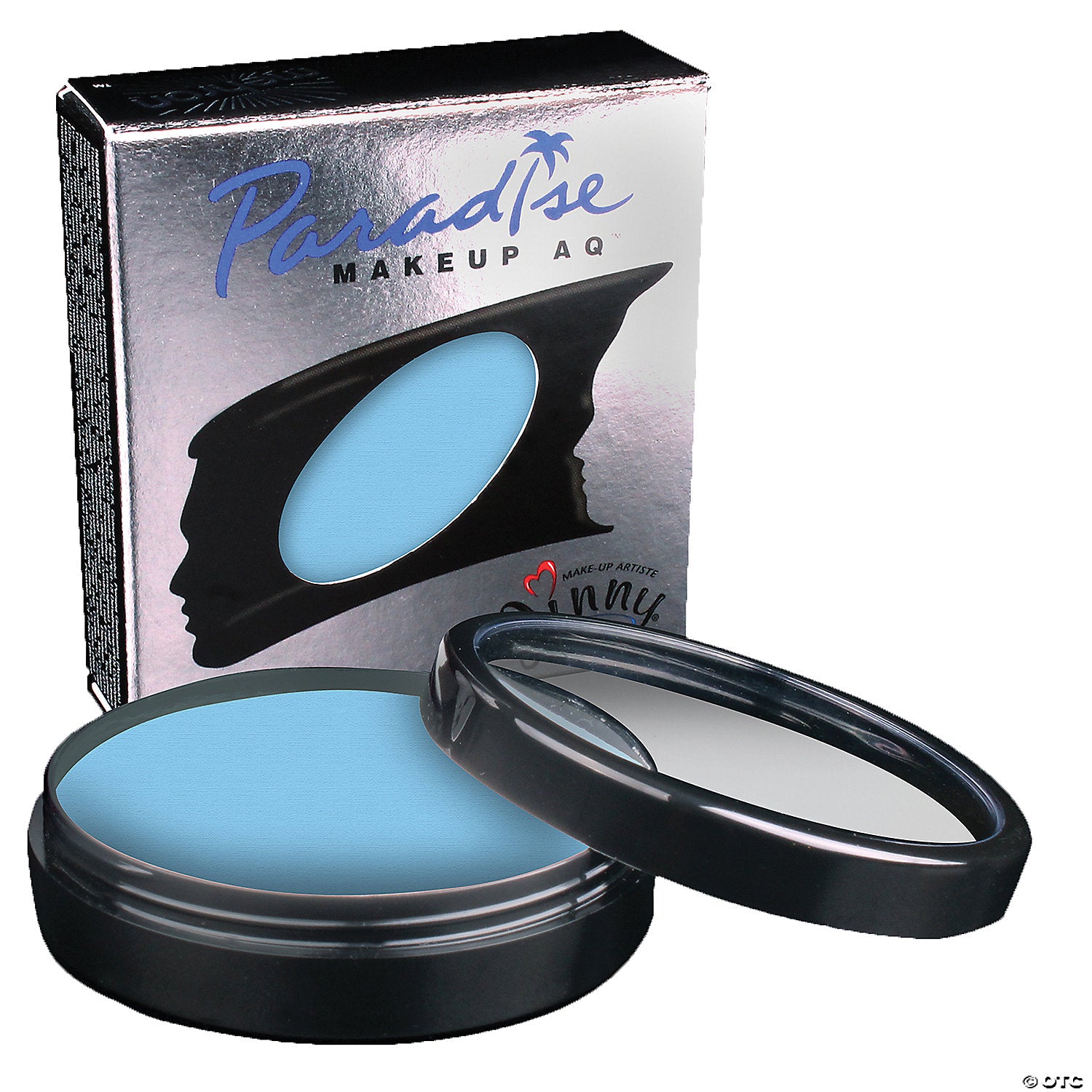 mehron paradise pro aq& 8482  makeup light blue~dd495