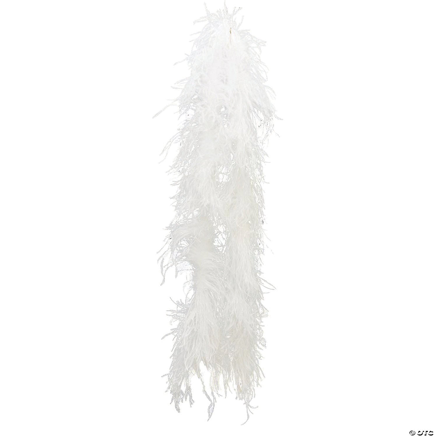 white ostrich boa~bb34wt