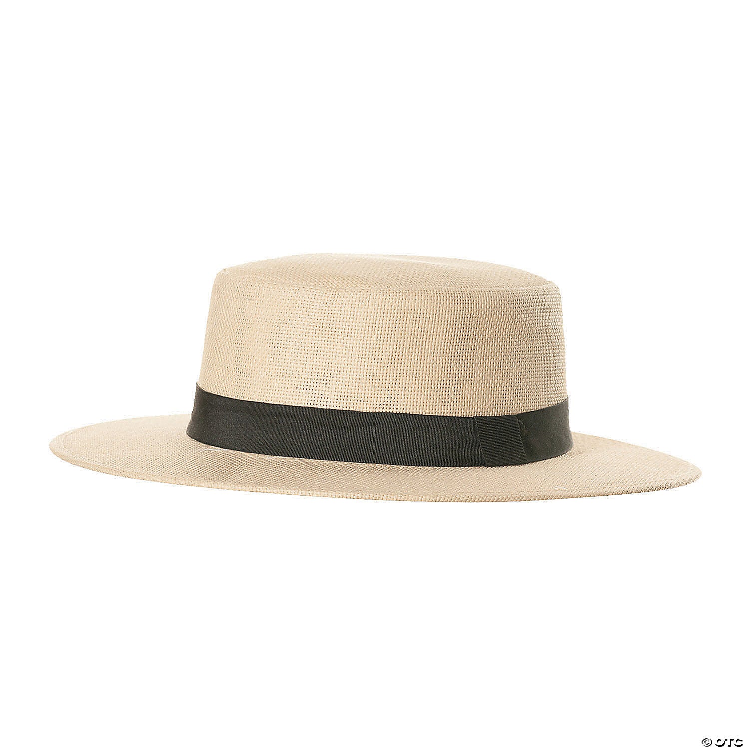 adults straw cowboy hat with black hatband~ur30206os