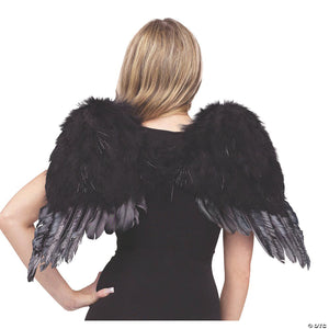 kids black feather angel wings~fw8971bk
