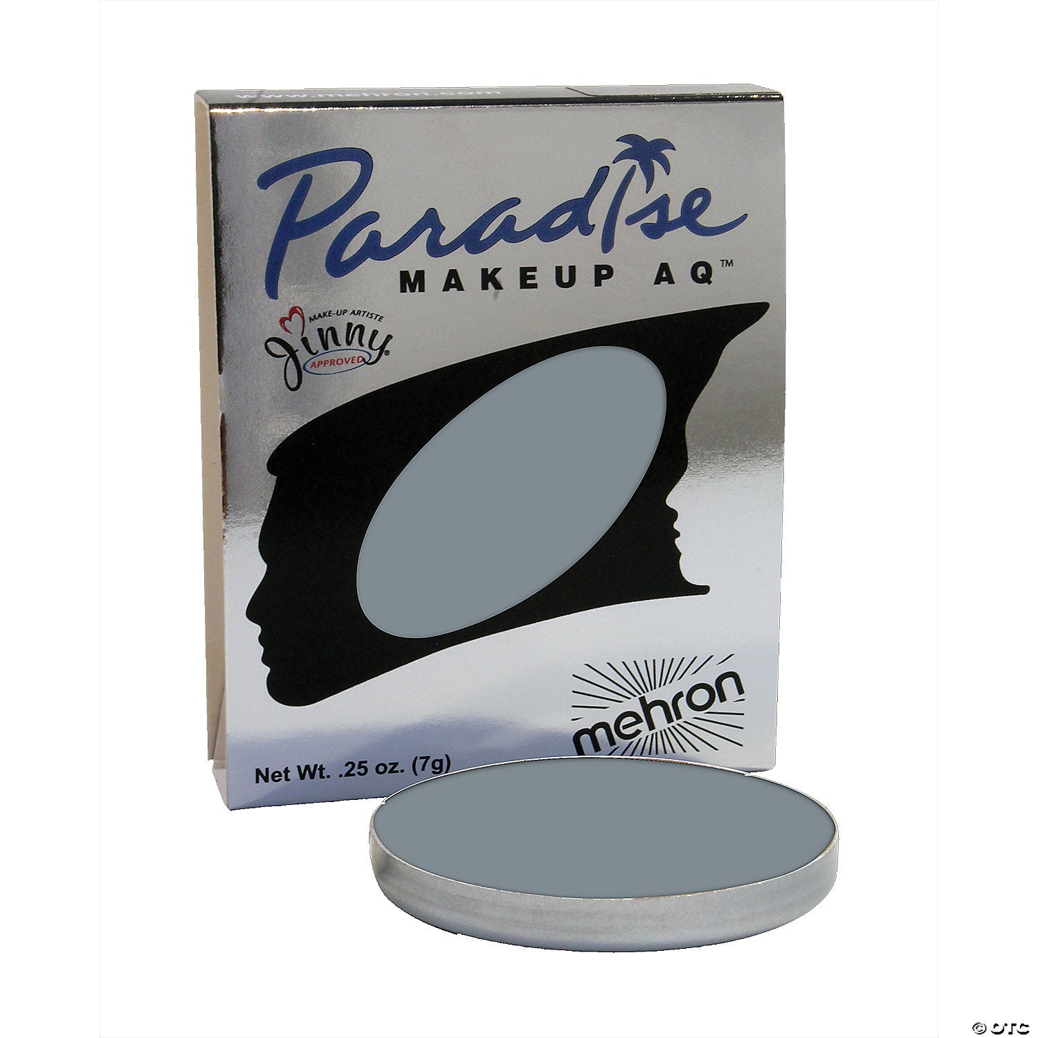 mehron paradise pro aq& 8482  makeup single refill storm cloud~dd801sc