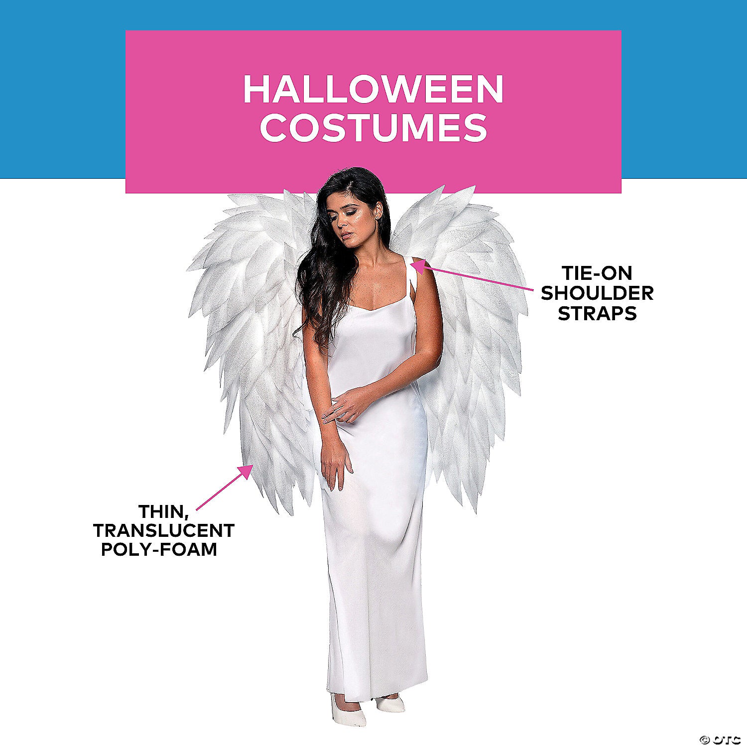 40  featherless white angel wings~ur30639wt-a02