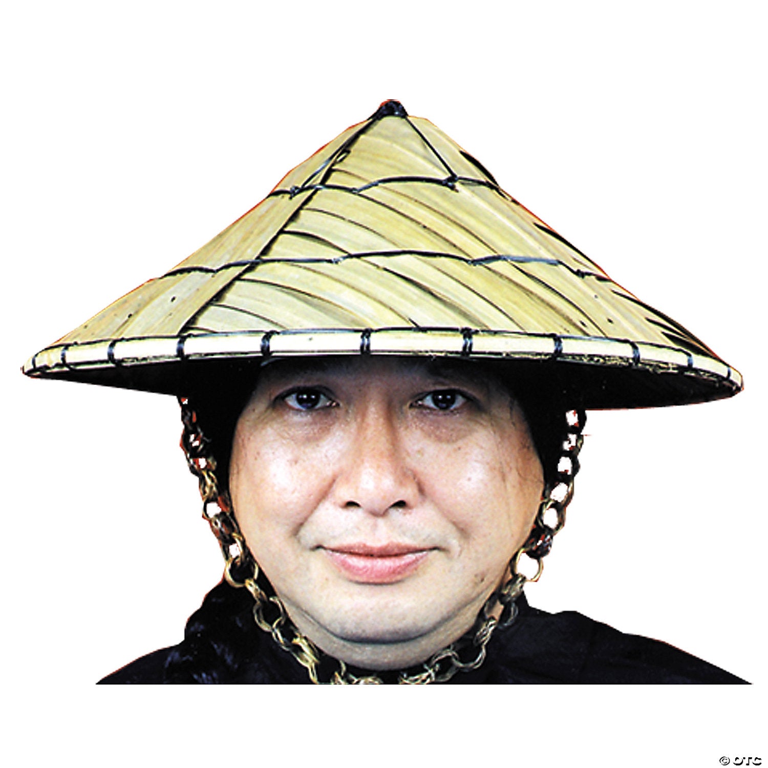 adults straw & bamboo coolie hat~ga48