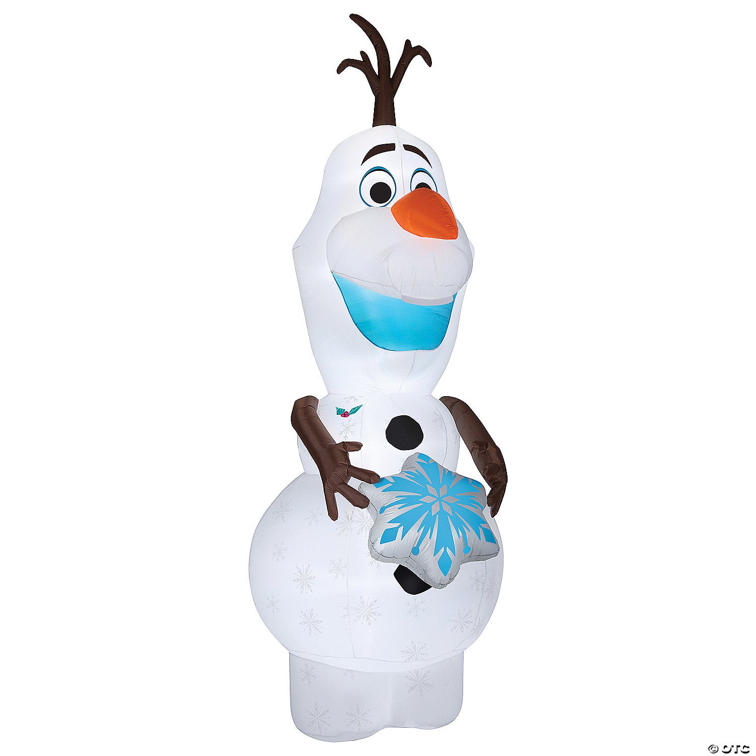 airblown& 174  disney s frozen olaf with snowflake 47  inflatable christmas outdoor yard decor~ss882546g
