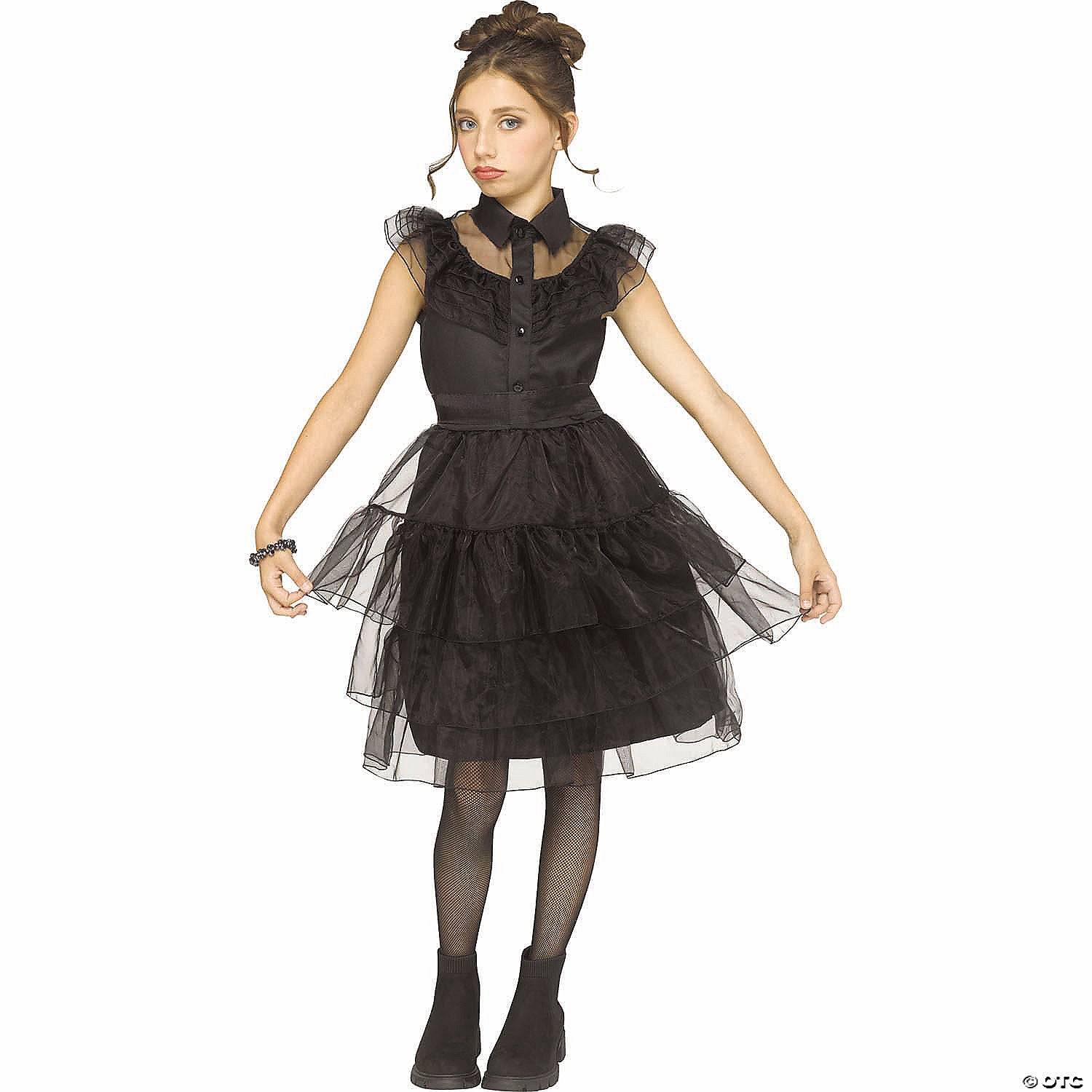 girl& 8217 s black polyester gothic beauty costume   extra large 14 16~fw126832xl